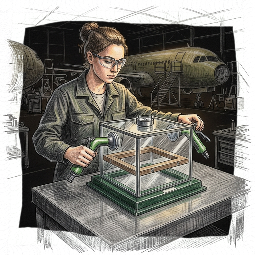 Применение вакуумных рамок и установок контроля герметичности