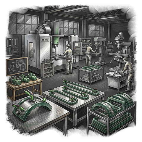 Производство вакуумных рамок RUNDT