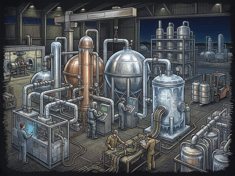 Контроль криогенных систем и вакуумных камер с применением вакуумной рамки RUNDT