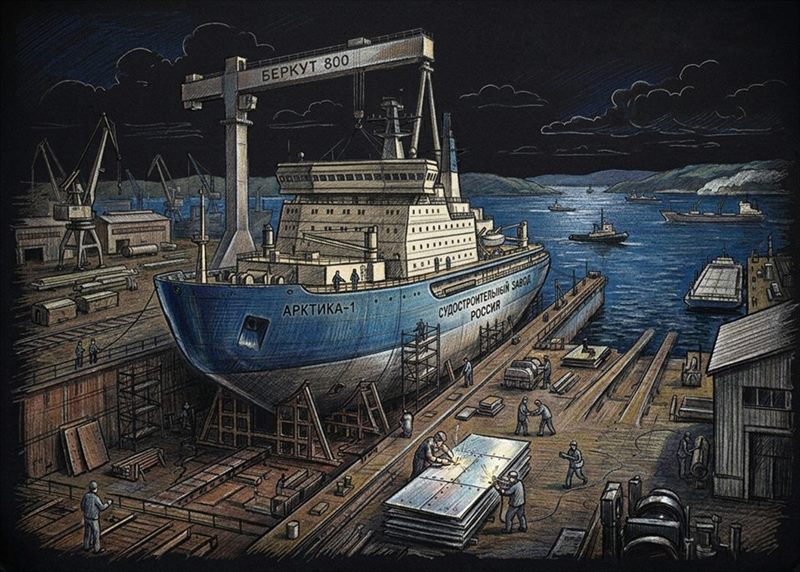 Проверка сварных швов наружной обшивки корпуса судна вакуумной рамкой RUNDT